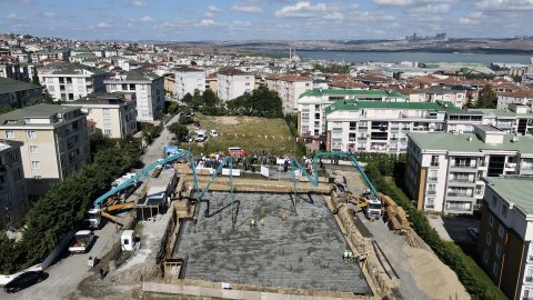 Büyükçekmece Belediyesi'nin Hacı Nedva-Kemaloğulları Camii tören atma töreninden kareler