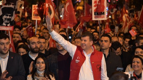 Kadıköy Belediyesi'nin Bağdat Caddesi'nde düzenlediği 29 Ekim etkinliğinden kareler