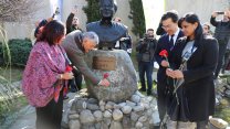 Sarıyer Belediyesi'nden depremin iki kahramanı Atsushi Miyazaki ve Proteo'ya saygı duruşu