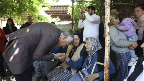 Zeydan Karalar'ın Karataş’ın köylerine ziyaretinden kareler