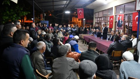 Muratpaşa Belediye Başkanı Ümit Uysal'dan Elmalı'da seçim çalışması