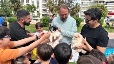 Çiğli Belediyesi'nin 7'inci Pati Dostları Festivali'nde renkli görüntüler