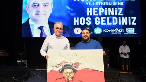 Konyaaltı Belediyesi'nin Aşık Veysel anmasından kareler