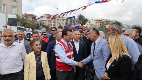 Ekrem İmamoğlu'nun katıldığı 10 Yuvamız İstanbul kreşinin temelini atma töreninden kareler