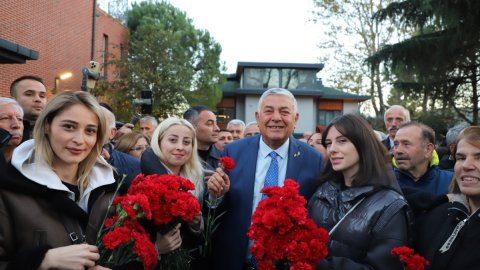 Sarıyer Belediye Başkanı Şükrü Genç'in adaylık başvurusundan kareler