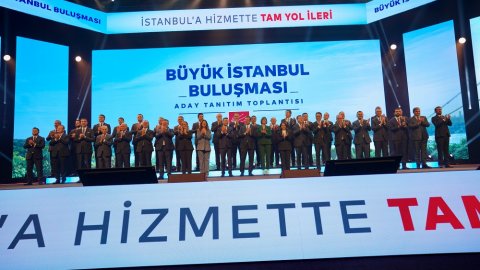 CHP İstanbul'da 39 ilçe belediye başkan adayının aday tanıtım töreninden kareler