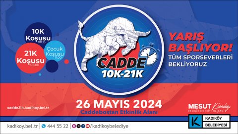 Kadıköy Belediyesi'nin Cadde 10K-21K koşuları için geri sayım başladı