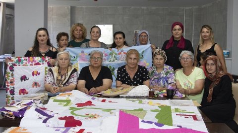 Mersin Büyükşehir Belediyesi'nin kadınlara dikiş kursuna ilgi sürüyor