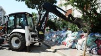 Karşıyaka Belediyesi son 3 ayda on binlerce ton çöp ve moloz topladı
