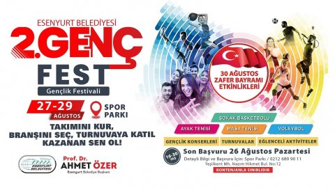 Esenyurt Belediyesi'nin gençlik festivali başlıyor