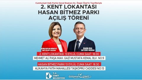 CHP lideri Özgür Özel, İzmit Belediyesi'nin 2 önemli açılışı için İzmit’e gidecek