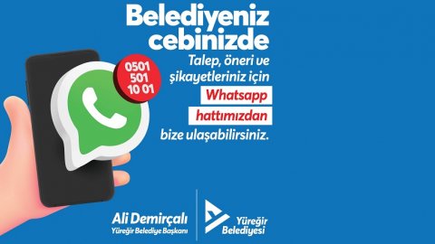 Yüreğir Belediyesi'nden Whatsapp iletişim hattı