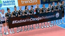 Sarıyer Belediyesi Voleybol Takımı'ndan anlamlı mesaj