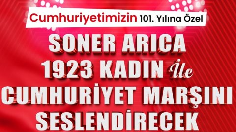 İzmit Belediyesi'nden Soner Arıca ve 1923 kadınla birlikte Cumhuriyet konseri