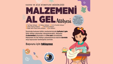 Kartal Belediyesi’nin ‘Malzemeni Al Gel’ atölyesi başlıyor