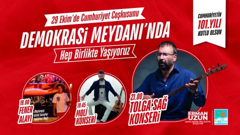 Narlıdere Belediyesi 29 Ekim'i Tolga Sağ konseri ile kutlayacak