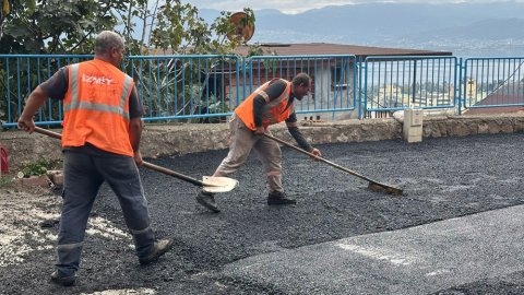 İzmit Belediyesi'nden Gültepe Mahallesi’nde asfalt mesaisi