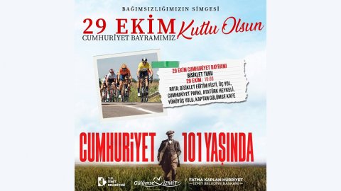 İzmit Belediyesi'nden 29 Ekim'de Cumhuriyet Bisiklet Turu 