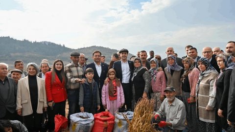 Balıkesir Büyükşehir Belediyesi'nden susam üreticisine destek