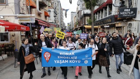 Konak Belediyesi'nden Engelliler Günü’nde farkındalık yürüyüşü