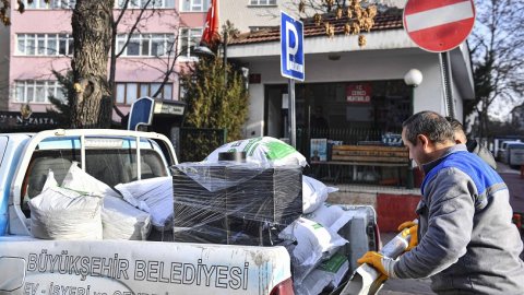 Ankara Büyükşehir Belediyesi pelet ve pelet sobası desteğine başladı