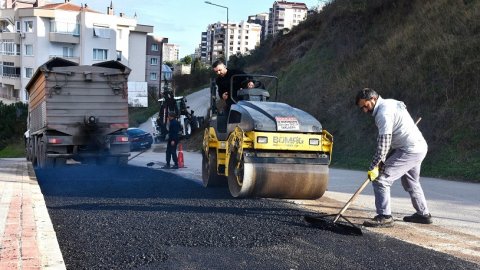 Gemlik Belediyesi'nden kırsal ve merkez mahallelerde yol yenileme çalışması