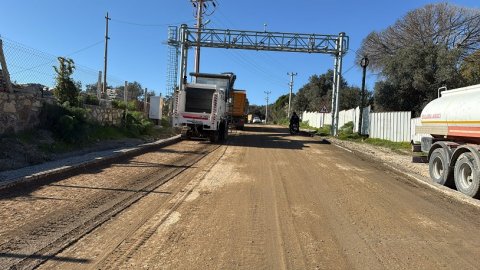 Muğla Büyükşehir Belediyesi'nden Bodrum'a 28 milyon TL'lik yol yatırımı 